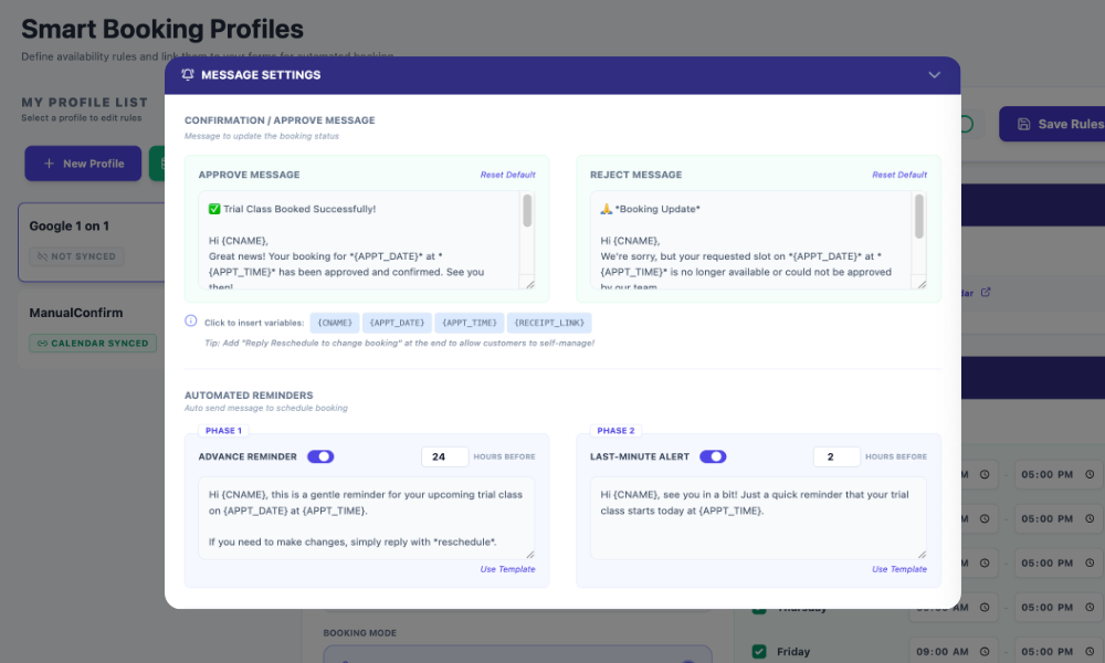 Automated Reminders