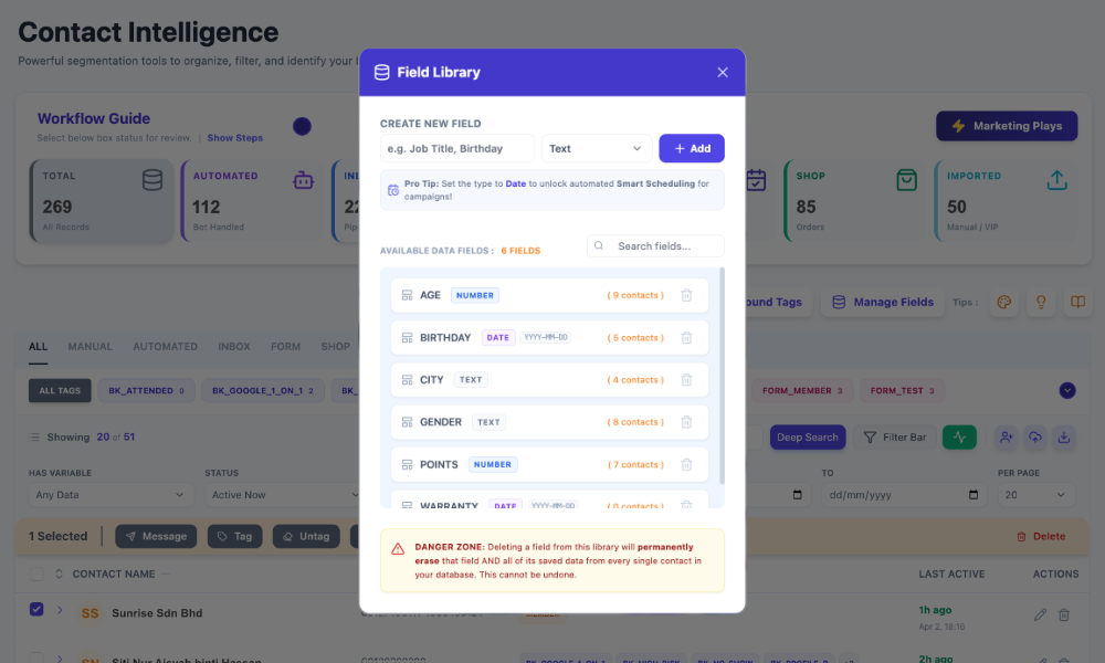 Custom Field Library